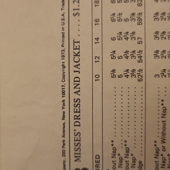 1973 McCalls 3923 " Pounds Thinner Pattern" Misses Dresses and Jacket - Picture 8 of 12